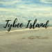 Picture of sand, ocean, and sky of Tybee Island